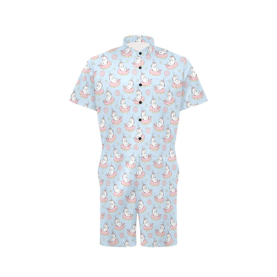 Unicorn Print Design LKS303 Men's Romper