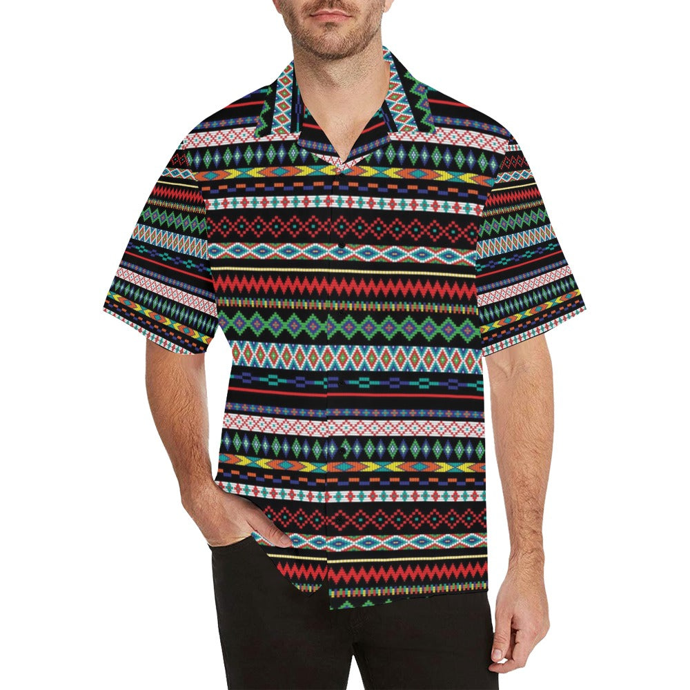 Southwest Pattern Print Design LKS302 Men's Hawaiian Shirt