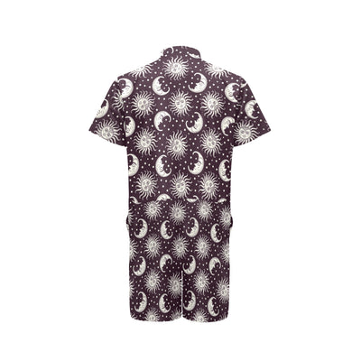 Sun Moon Face Men's Romper