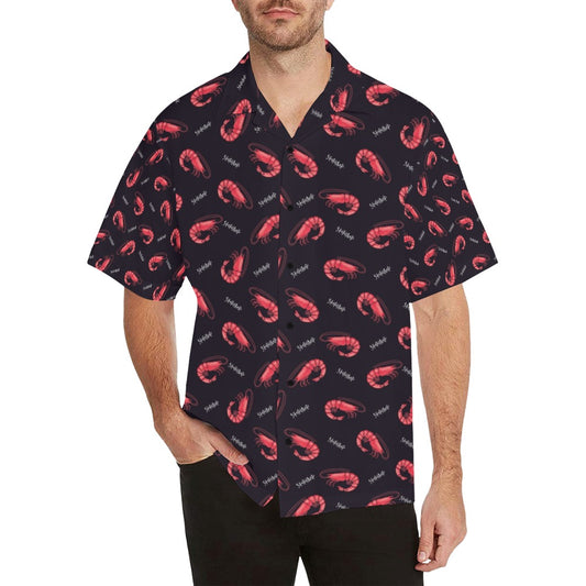 Shrimp Print Design LKS302 Men's Hawaiian Shirt