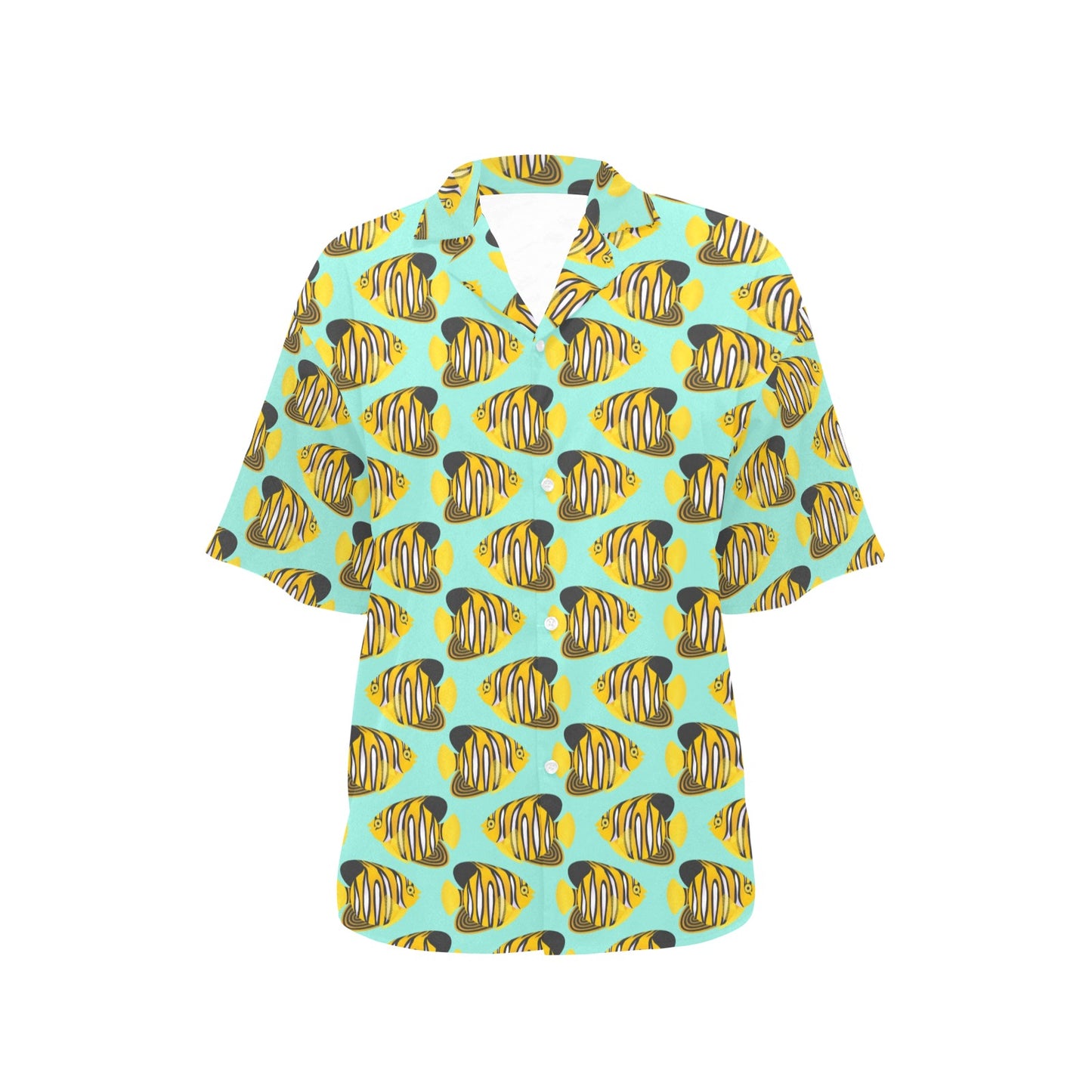 Angelfish Print Design LKS402 Women's Hawaiian Shirt
