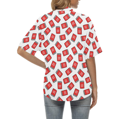 Bible Pattern Print Design 03 Women's Hawaiian Shirt