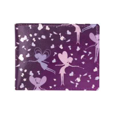 Fairy Pink Print Pattern Men's ID Card Wallet