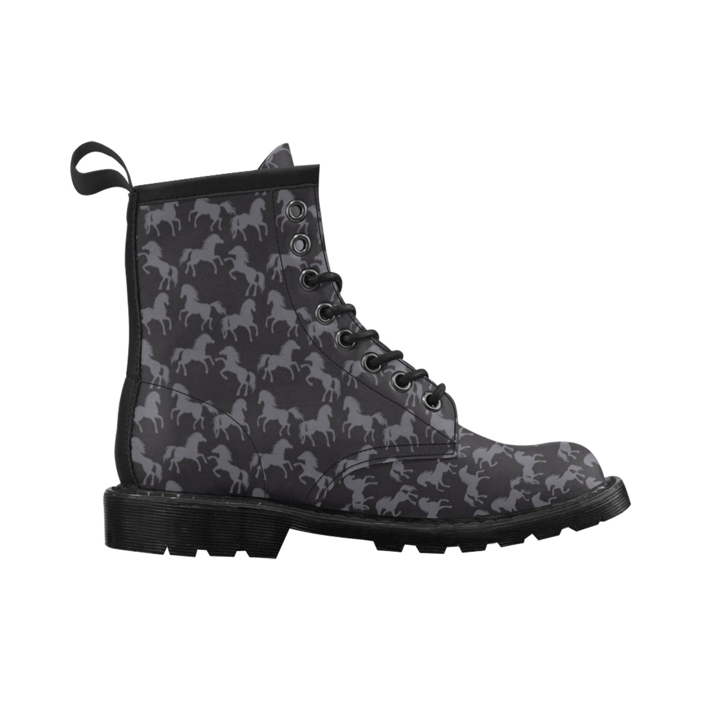 Horse Print Design LKS305 Women's Boots
