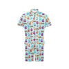 Bear Cute Pattern Print Design 03 Men's Romper