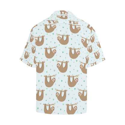 Sloth Print Design LKS308 Men's Hawaiian Shirt