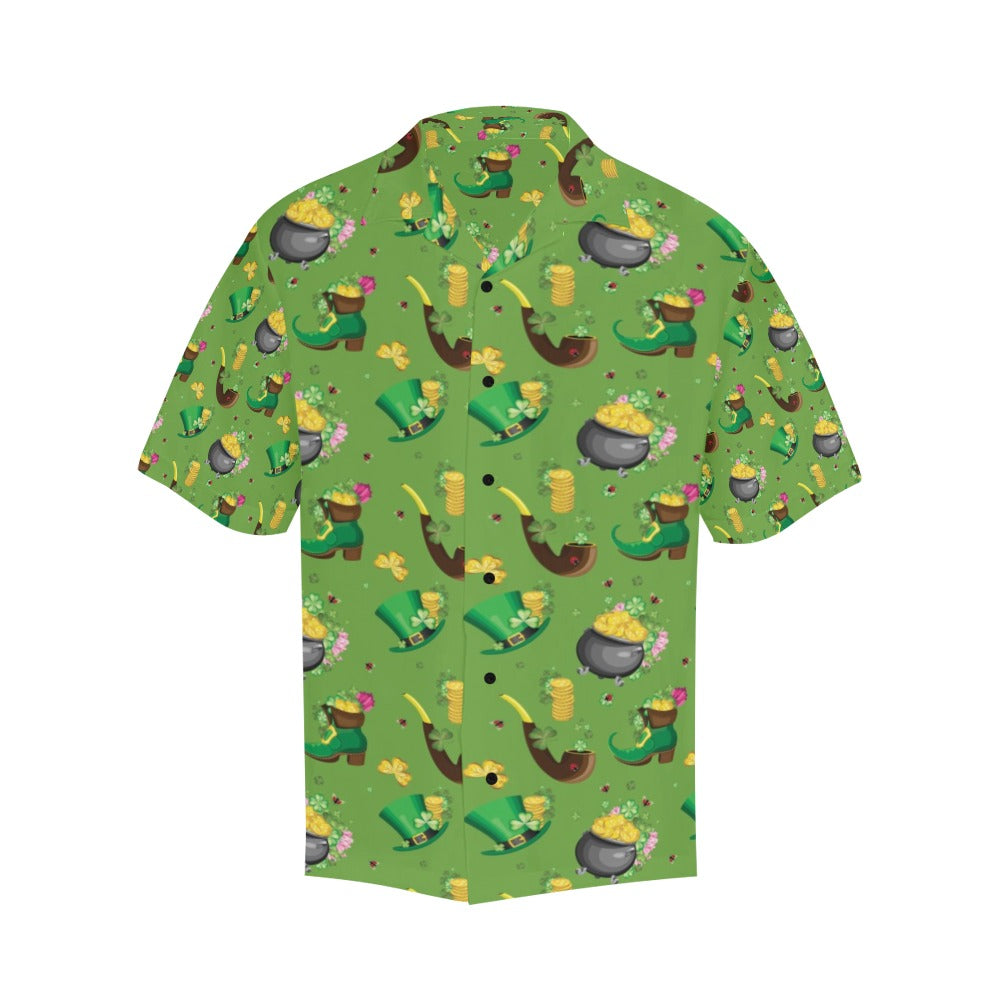 Shamrock Saint Patrick's Day Print Design LKS306 Men's Hawaiian Shirt