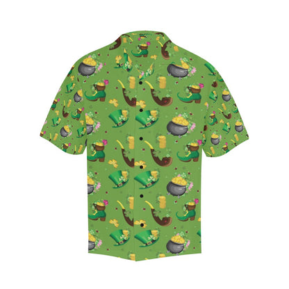 Shamrock Saint Patrick's Day Print Design LKS306 Men's Hawaiian Shirt