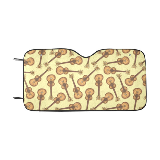 Acoustic Guitar Print Design LKS402 Car front Windshield Sun Shade