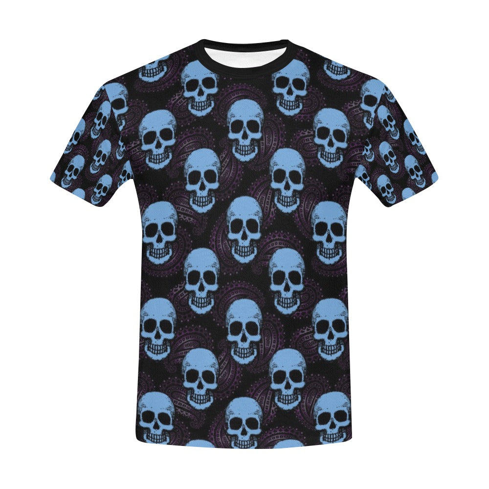 Skull Print Design LKS3012 Men's All Over Print T-shirt