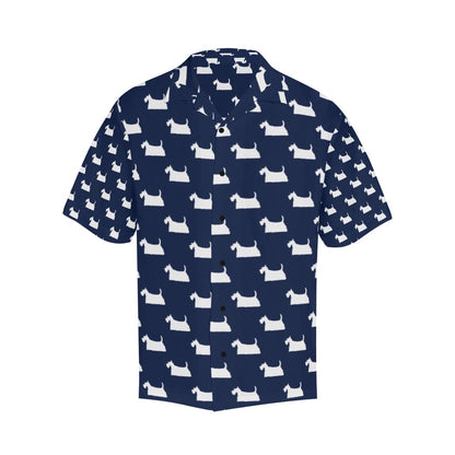 Scottish Terriers Print Design LKS303 Men's Hawaiian Shirt