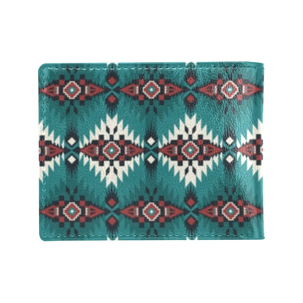 Southwest Pattern Print Design LKS308 Men's ID Card Wallet