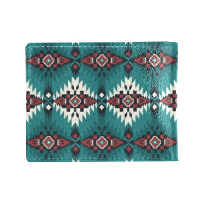 Southwest Pattern Print Design LKS308 Men's ID Card Wallet
