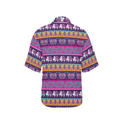 Boho Indian Style Pattern Women's Hawaiian Shirt