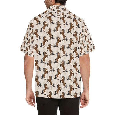 Horse Print Design LKS308 Men's Hawaiian Shirt