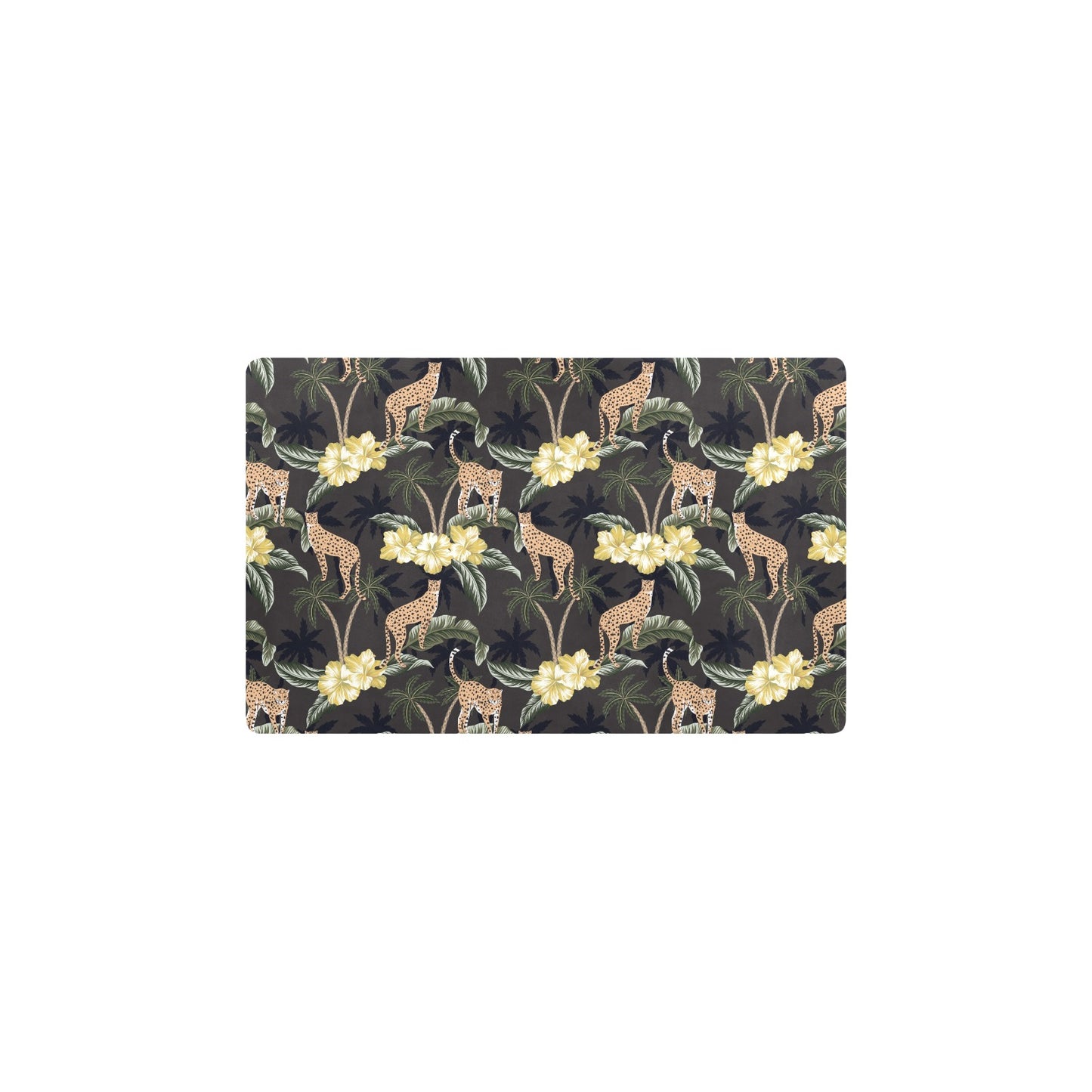 Cheetah Pattern Print Design 04 Kitchen Mat