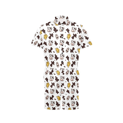 Cow Pattern Print Design 06 Men's Romper