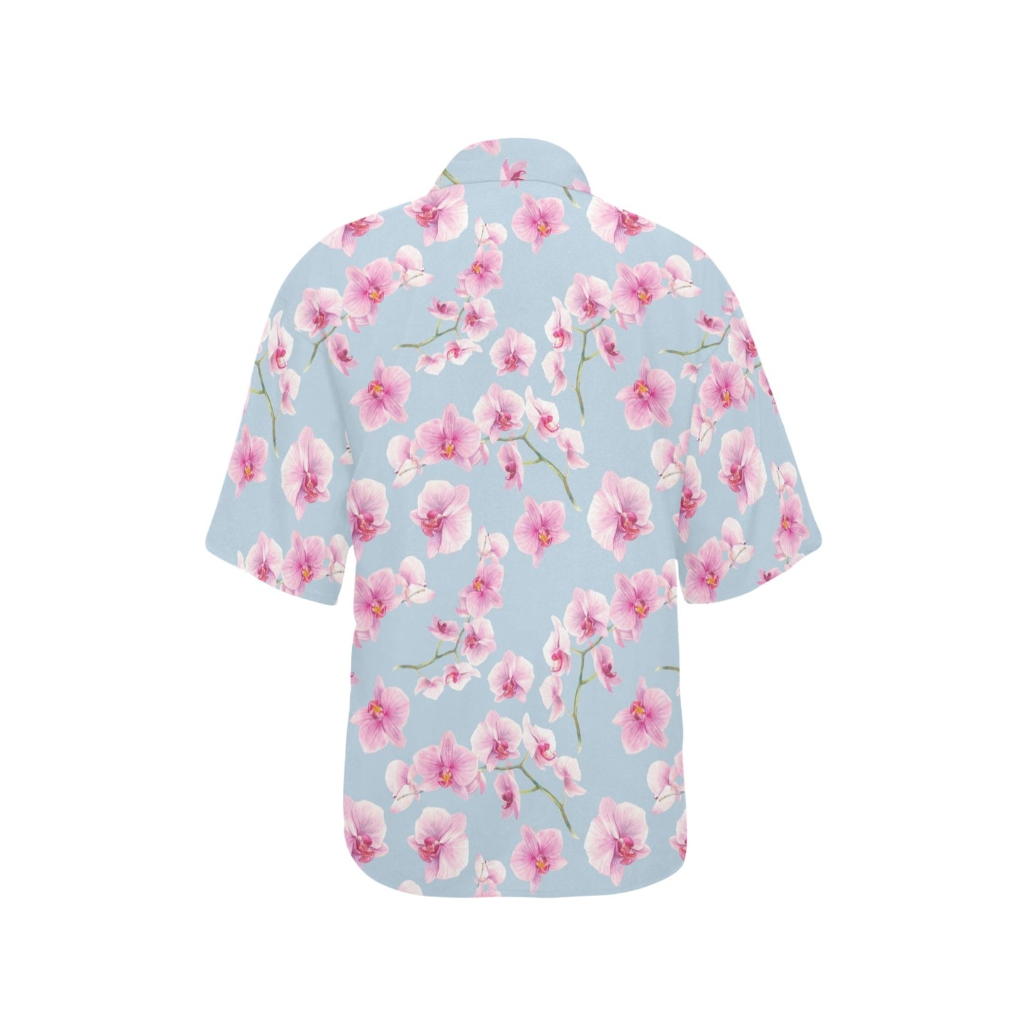 Orchid Pink Pattern Print Design OR01 Women's Hawaiian Shirt