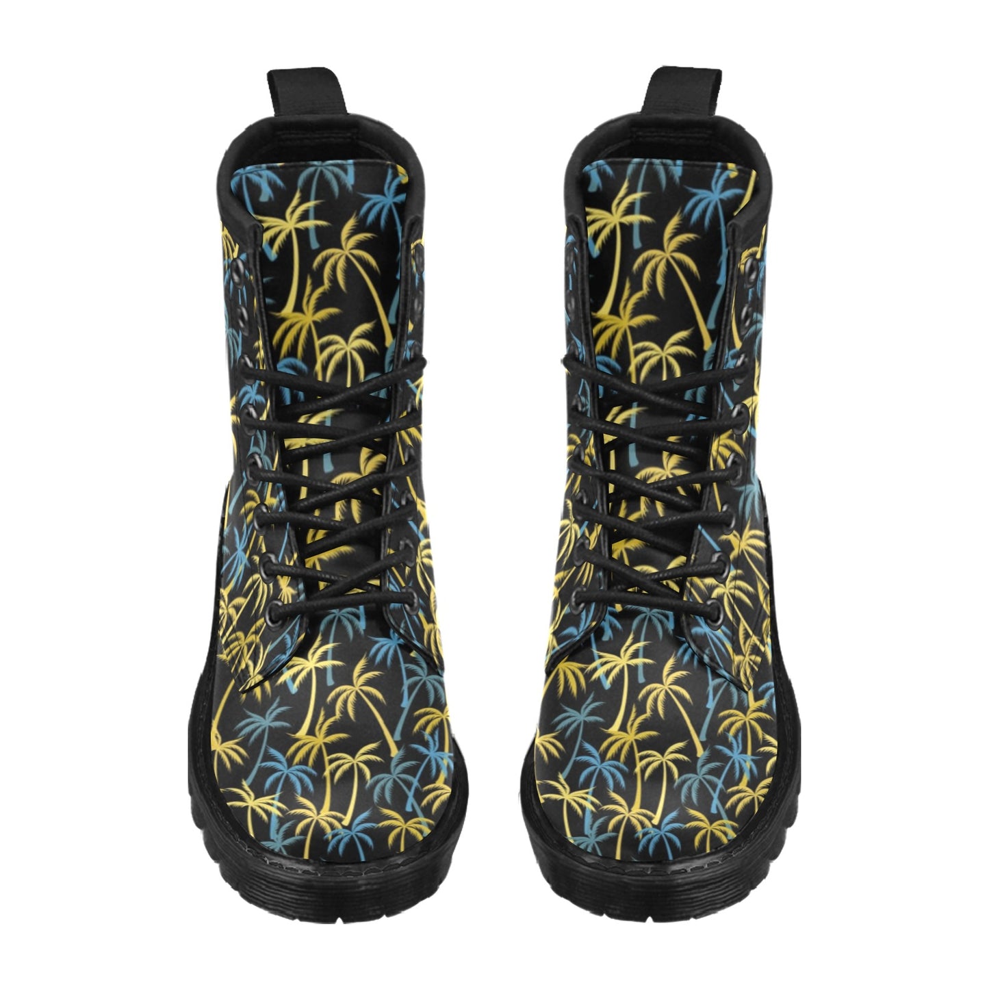 Palm Tree Pattern Women's Boots