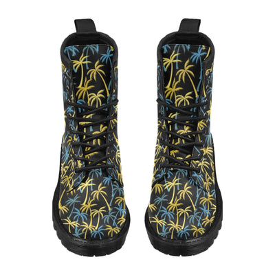 Palm Tree Pattern Women's Boots