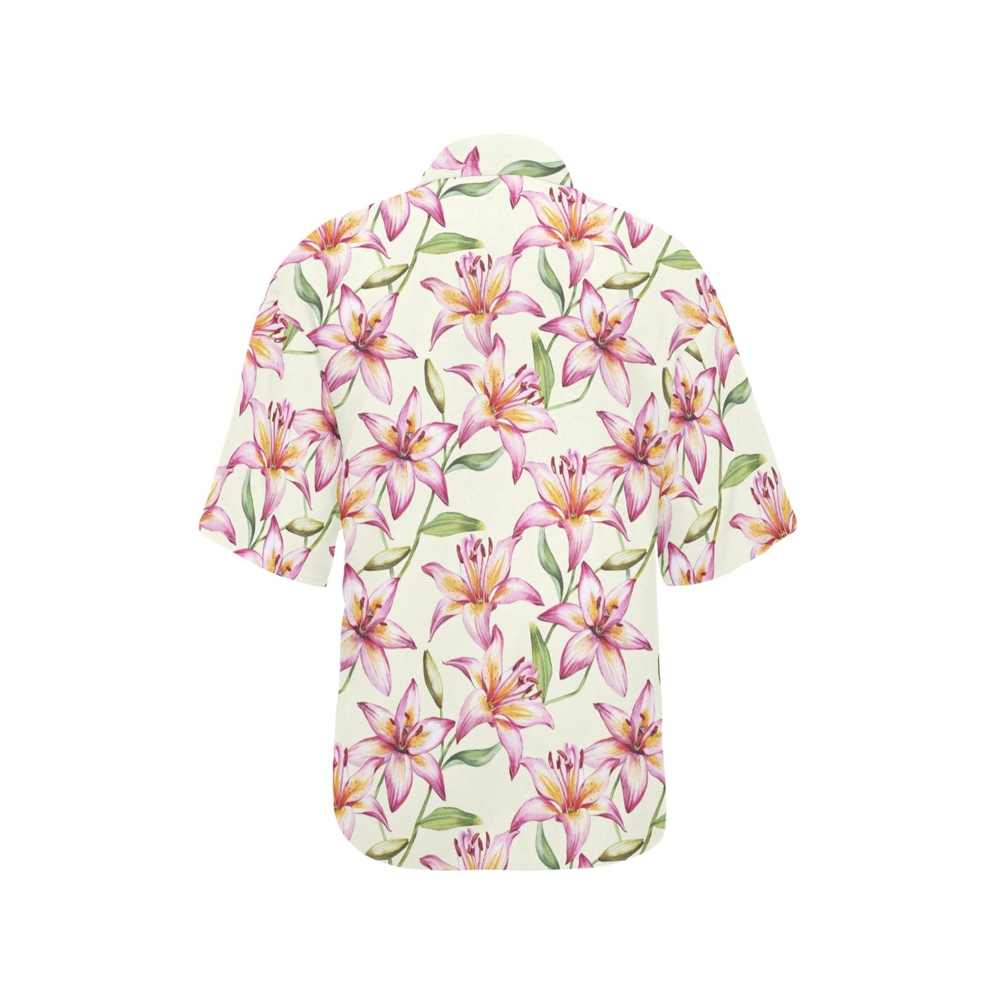 Lily Pattern Print Design LY011 Women's Hawaiian Shirt