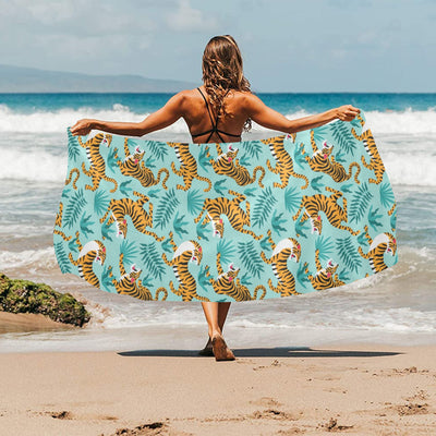 Tiger Print Design LKS304 Beach Towel 32" x 71"