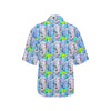 Elephant Art color Print Pattern Women's Hawaiian Shirt