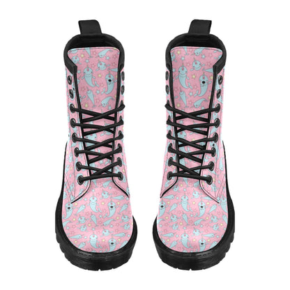 Narwhal Cartoon Cute Print Women's Boots