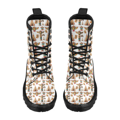 Totem Native Print Design LKS303 Women's Boots