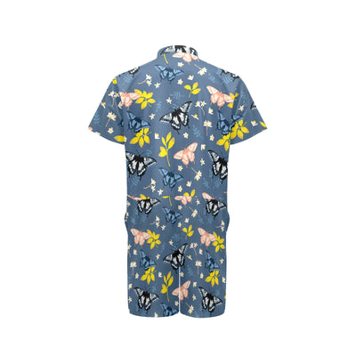 Monarch Butterfly Pattern Print Design 02 Men's Romper