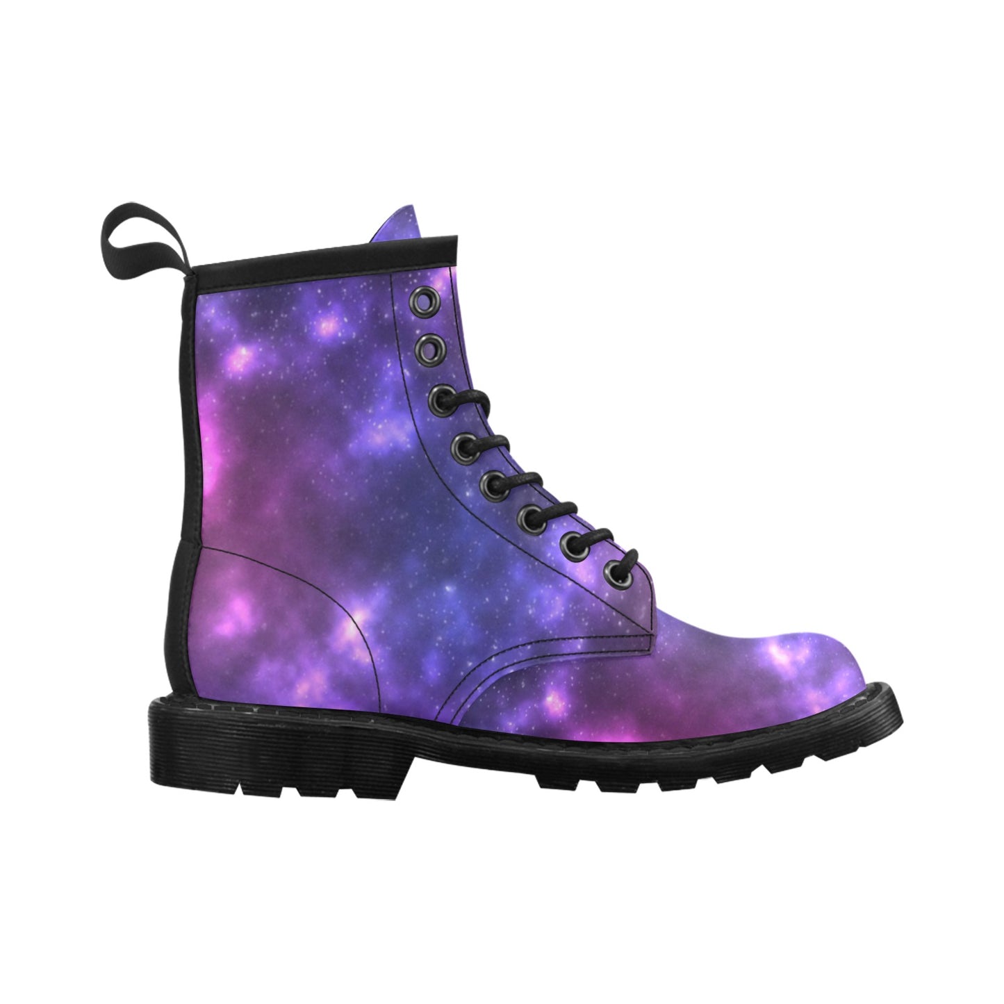 Celestial Purple Blue Galaxy Women's Boots