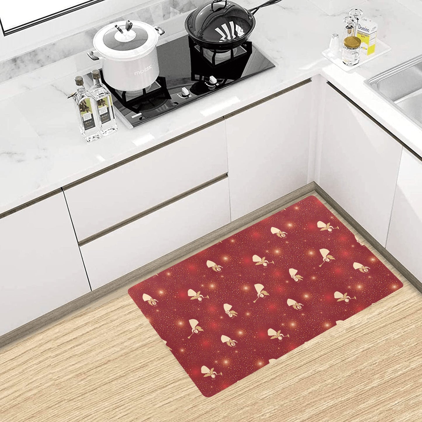 Angel Pattern Print Design 07 Kitchen Mat