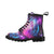 Galaxy Night Purple Space Print Women's Boots