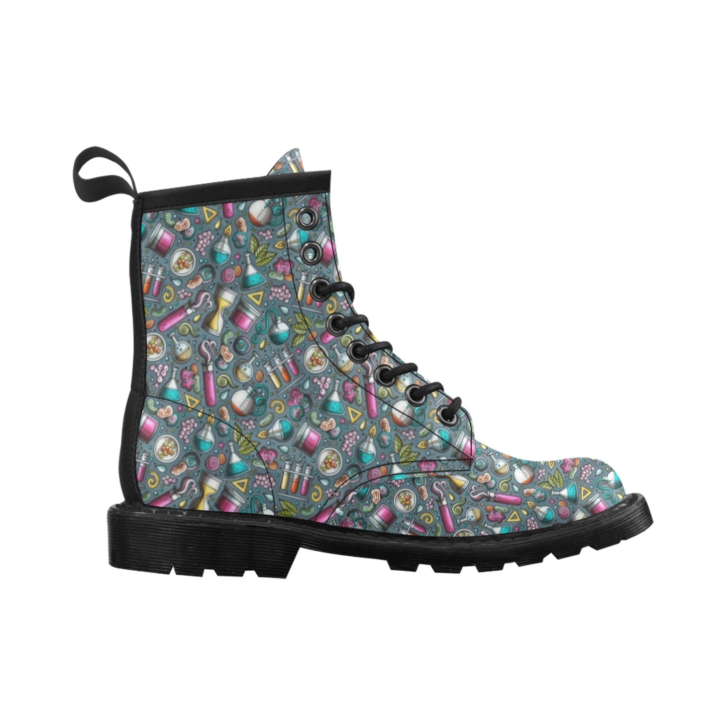 Science Print Design LKS304 Women's Boots