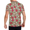 Skull Bone Rose Print Design LKS303 Men's All Over Print T-shirt