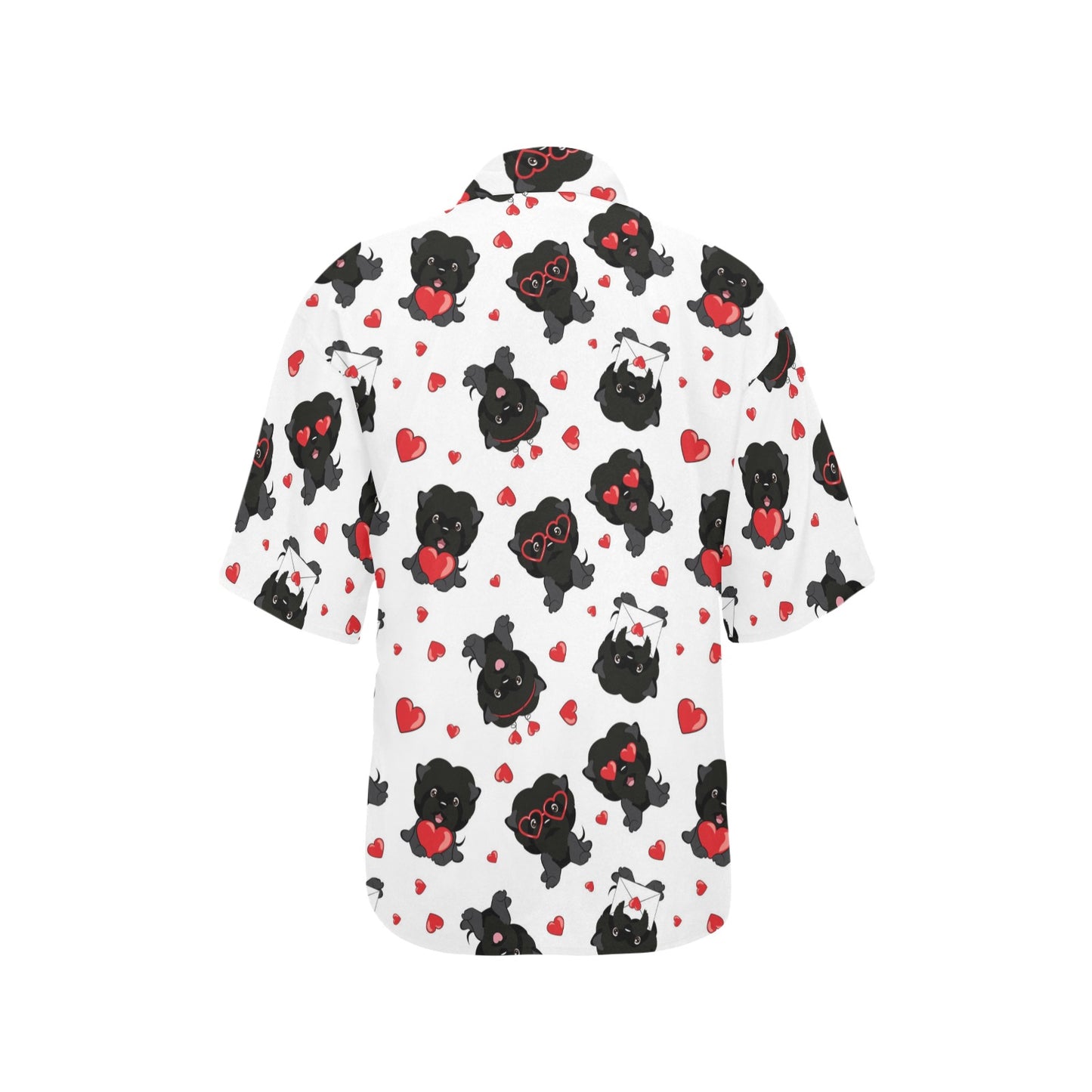 Affenpinscher Pattern Print Design 01 Women's Hawaiian Shirt