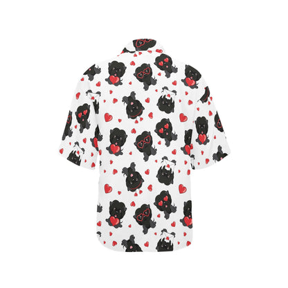 Affenpinscher Pattern Print Design 01 Women's Hawaiian Shirt