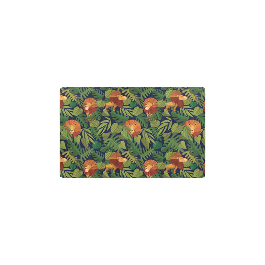 Lion Jungle Pattern Print Design 05 Kitchen Mat