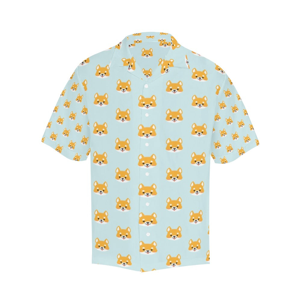 Shiba Inu Print Design LKS301 Men's Hawaiian Shirt