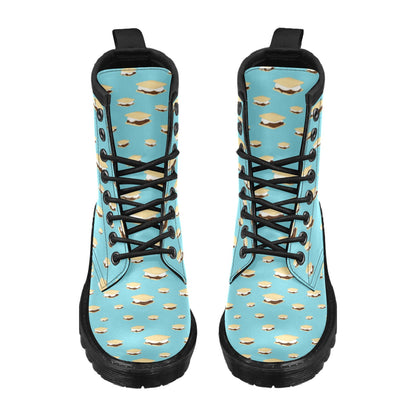 S_Mores Print Design LKS302 Women's Boots