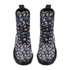 Lotus with Moon Pink Print Themed Women's Boots