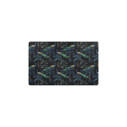 Rainforest Peacock Pattern Print Design A04 Kitchen Mat