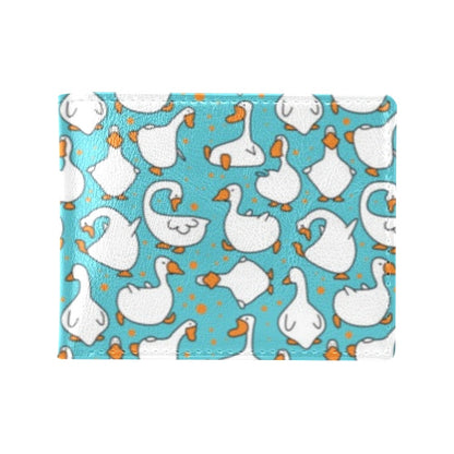 Goose Print Design LKS403 Men's ID Card Wallet