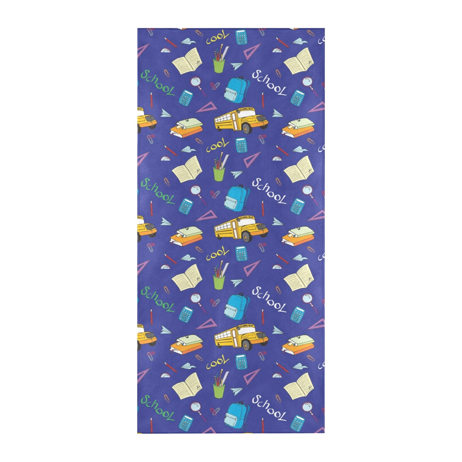 School Bus Print Design LKS307 Beach Towel 32" x 71"