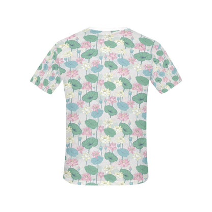 Water Lily Print Design LKS305 Women's  T-shirt