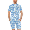 Hibiscus Pattern Print Design HB09 Men's Romper