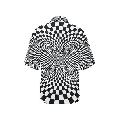 Optical illusion Projection Torus Women's Hawaiian Shirt