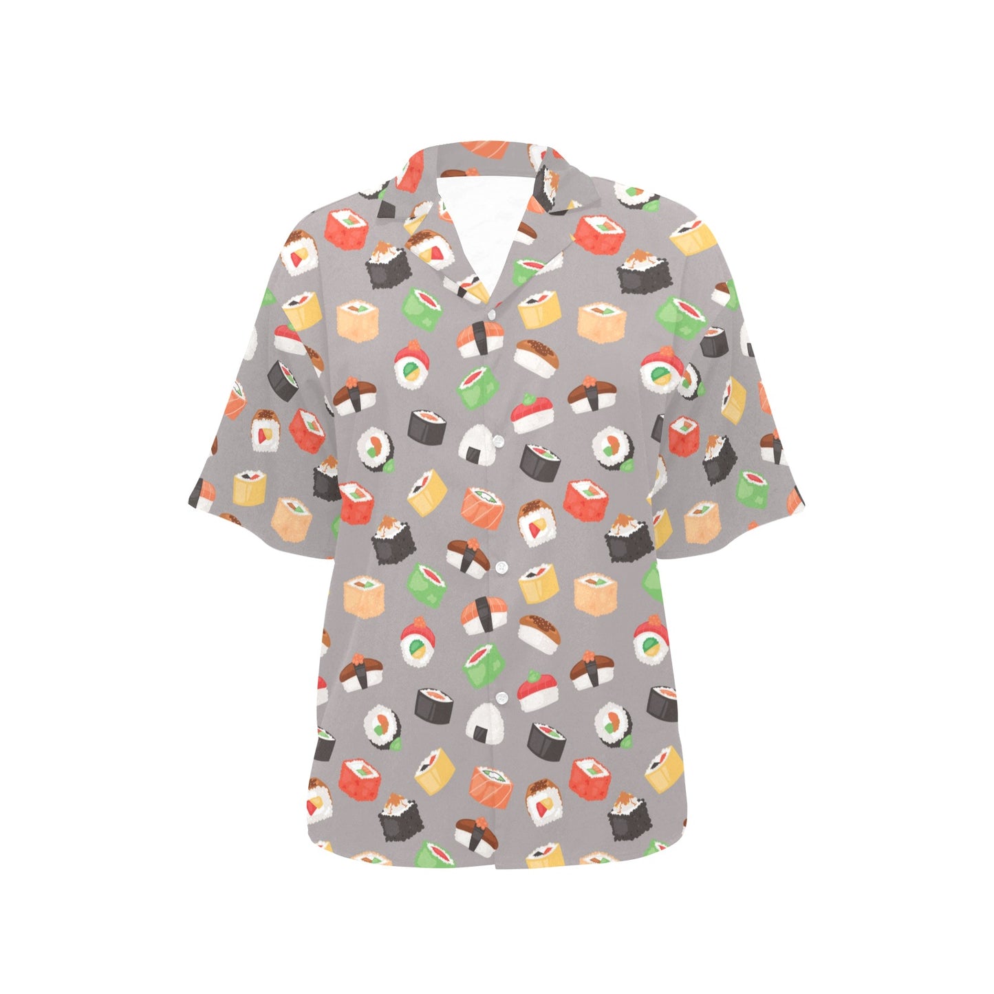 Sushi Print Design LKS307 Women's Hawaiian Shirt
