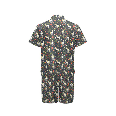 Unicorn Print Design LKS301 Men's Romper