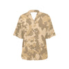 ACU Digital Desert Camouflage Women's Hawaiian Shirt